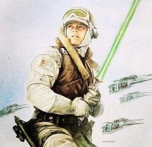 1996 Star Wars Art Print Dave Dorman Young Luke Skywalker On Hoth DWLL3C - £23.72 GBP