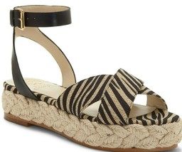 Vince Camuto Delindan Zebra Print Espadrille Flatform Sandals, Multi Siz... - £63.55 GBP