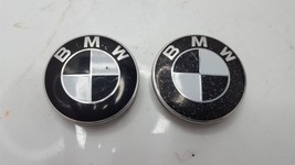 Wheel Center Caps (2) 2002 BMW M3 Black/White - £64.66 GBP