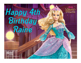 Barbie edible cake image party decoration cake topper cake image sheet - £7.86 GBP
