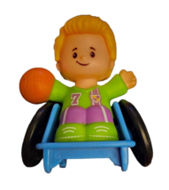Fisher Price Little People Eddie Figure Wheelchair Basketball Player FGX51 Toy - £8.69 GBP
