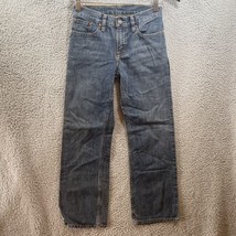 Boys Polo Jeans Size 8 Used Denim Dark Wash Straight Leg - £8.45 GBP