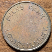 Louisville, Kentucky KY Miles Park Horse Racing Track One Admission Trade Token - $9.49