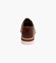25725-221 Stacy Adams Alario Wingtip Oxford Croco Leather Shoes Cognac image 7