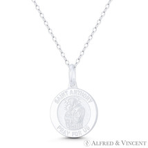 St. Anthony Padua, Patron Saint of Lost Things 925 Sterling Silver Medal Pendant - £21.99 GBP+
