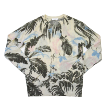 NWT Equipment Sloane Crew in Ivory Palm Floral Cashmere Sweater M - £95.21 GBP