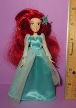 Disney Store Mini Ariel Little Mermaid Teal Dress Gown Doll Fashion Park... - $16.00