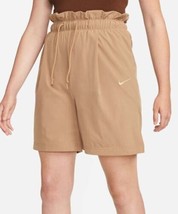 Nike Dark Driftwood &amp; Hemp Sportswear Mod High-Rise Shorts (M) - £7.49 GBP