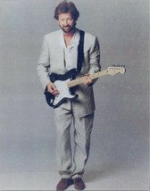 Eric Clapton 1980&#39;s full length pose playing guitar 8x10 photo - £7.47 GBP