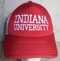 Indiana University Hoosiers Snapback Hat Cap Adidas Climalite Red College - £9.57 GBP