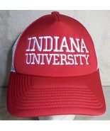 Indiana University Hoosiers Snapback Hat Cap Adidas Climalite Red College - $11.79