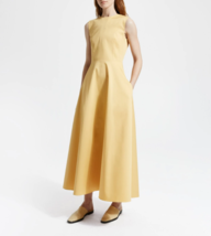 THEORY Womens Maxi Dress Classic Chino Volume Dart Yellow Size US 6 J0304603 - £103.20 GBP