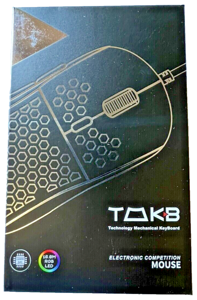 TMKB Falcon M1 SE Matte Black Ultralight Honeycomb Gaming Mouse RGB 16.8M ~ New