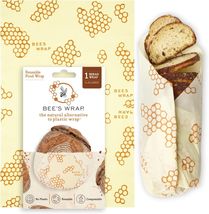 Washable Beeswax Bread Wrap - 17" x 23" Eco-Friendly Storage for Homemad... - $35.59