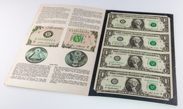 Series of 1993 $1 Federal Reserve Note Sheet (4Pcs) FR#1918-D - $642.26 MXN