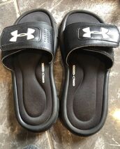Under Armour Youth Slides Flip Flops 4-D Foam Size 4 Y Black - $7.61