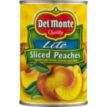(Pack of 12) Del Monte Canned Lite Sliced Yellow Cling Peaches in Extra ... - £31.38 GBP