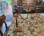 vintage weighted base brass desk lamp - $49.50