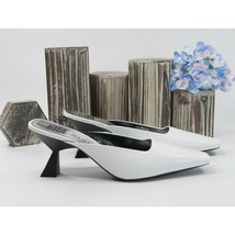Givenchy White Lambskin 70MM Lookbook Mules Runway Heels Size 40 10 NIB - £312.19 GBP