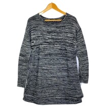 Ellen Tracy Women&#39;s size XL L/S Tunic Sweater Knit Top High Low Hem Blac... - $24.29