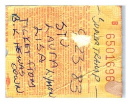 Supertramp Concert Ticket Stub September 23 1983 Inglewood California - $34.64