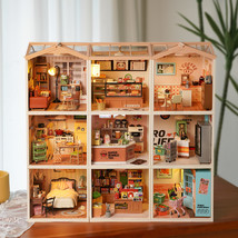 Robotime Rolife Super Creator Daily Plastic DIY Miniature House Cafe Ene... - $17.00+