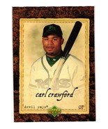 2007 MLB Artifacts Upper Deck Carl Crawford 28 Tampa Bay Devil Rays Base... - £2.39 GBP