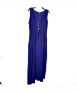 Women&#39;s Tank Style Maxie Dress With Pockets Navy Blue Size Large - €15,95 EUR