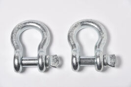 Pair  3/8" Bow Anchor Shackle D-Ring Clevis Screw Pin 2200 lbs capacity - $14.84