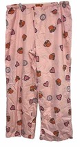 NWT Women&#39;s Life Is Good Pink Hearts Coffee Lounge Sleep Pants - £22.29 GBP