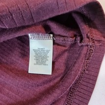 Claiborne Moisture Wicking V-Neck Men's Burgundy Long Sleeve Shirt Size XL  image 4