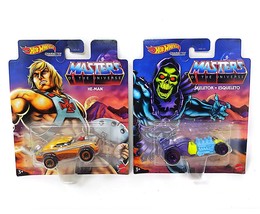 Hot Wheels HE-MAN SKELETOR Set of 2 Character Cars Masters of the Universe 1/64 - £14.01 GBP