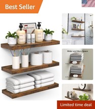 Adjustable Floating Shelves for Elegant Bathroom and Home Decor – Rustic... - €34,95 EUR
