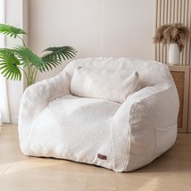 With A Pillow And Fluffy, Comfortable Fabric, The Maxyoyo Giant Bean Bag Chair - $189.93