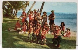 Hawaii Hawaiian Serenade With Adorable Little Girls Postcard D9 - £7.10 GBP