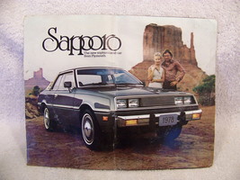1978 PLYMOUTH SAPPORO SALES LITERATURE BROCHURE - $22.49
