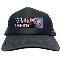 TRUMP True American Hero Maga Assassination FUNNY Trucker Hat Cap Foam H... - $15.83