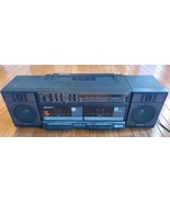 Vintage 90&#39;s Sony CFS-W400 AM/FM Stereo Dual Cassette Boombox Radio Read - £53.86 GBP