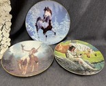 Lot Of 3 Limited Edition Plate Collection Winter Renegade - Prairie Flow... - $14.85