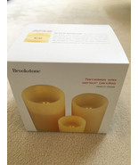 Set of 3 Brookstone Flameless Vanilla LED Flickering Candles (532499) - $1,034.52 MXN