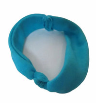 Vtg HOT LOOKS Doll Accessory Turquoise Aqua Spandex Headband Hair Band Teal 80s - £5.50 GBP