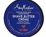 Shea Moisture Men African Black Soap &amp; Shea Butter Shave Butter Creme Cr... - £24.94 GBP