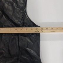 Valerie Stevens New Zealand Lambskin RN#13711 Women’s Black Leather Vest Size M image 4