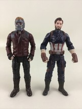 Marvel Captain America Star Lord 6&quot; Action Figures Avengers End Game 2017 Hasbro - £14.99 GBP