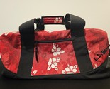 LL Bean Red Hawaiian Heavy Duty Nylon Water Resistant Adventure Duffle Bag - $33.85