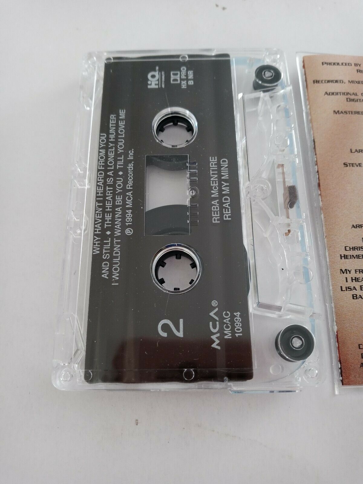 Reba Read My Mind Audio Cassette Country (1994, MCA) Item image 5