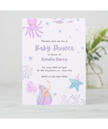 Digital Baby Shower Invitation Editable Card Boho Printable - $31.85 MXN
