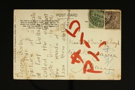 Vintage Paper Postcard Postal History INDIA to USA Fort Delhi Elephant Gate - £8.92 GBP