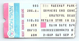 Grateful Dead Concert Ticket Stub September 3 1977 Englishtown New Jersey - £73.29 GBP