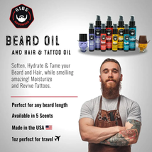 Gibs Colorado Kid Beard, Hair & Tattoo Oil in Glass Skull 1 fl oz. image 8